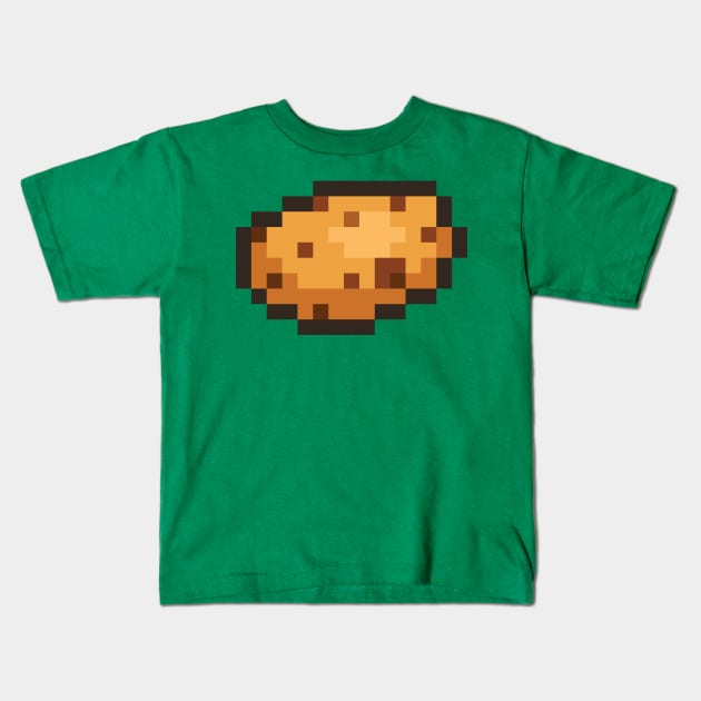 Pixel Potato Kids T-Shirt by GameQuacks